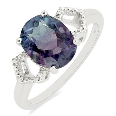 BUY STERLING SILVER NATURAL FLUORITE GEMSTONE RING