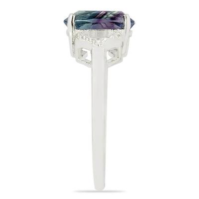 BUY STERLING SILVER NATURAL FLUORITE GEMSTONE RING
