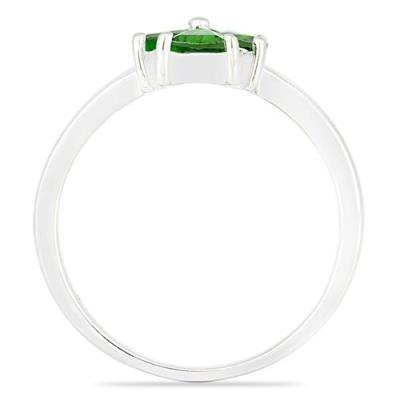 BUY 925 SILVER NATURAL CHROME DIOPSITE MULTI GEMSTONE RING