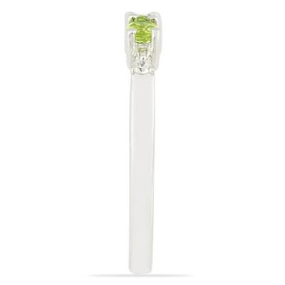 BUY REAL PERIDOT GEMSTONE RING IN 925 STERLING SILVER