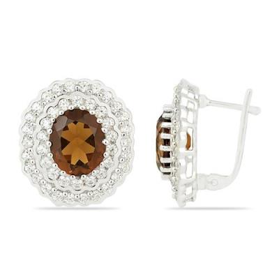 BUY 925 STERLING SILVER NANO ZULTANITE GEMSTONE HALO EARRINGS