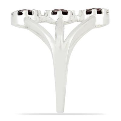 BUY NATURAL GARNET GEMSTONE STYLISH RING IN 925 SILVER