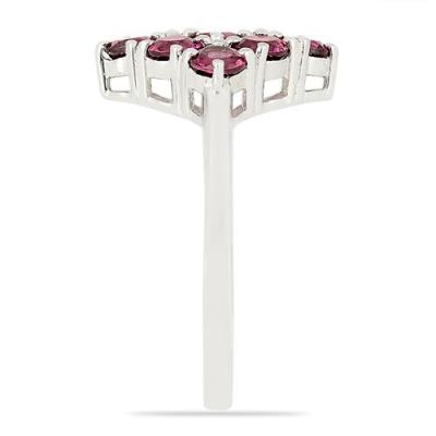 BUY NATURAL RHODOLITE STONE RING IN 925 STERLING SILVER