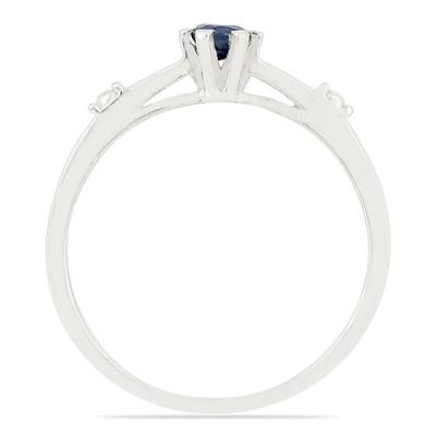 BUY 925 STERLING SILVER PRECIOUS BLUE SAPPHIRE GEMSTONE RING 