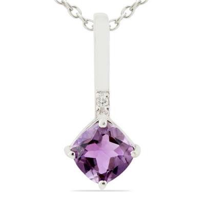 BUY 925 SILVER BRAZILIAN AMETHYST GEMSTONE CLASSIC PENDANT
