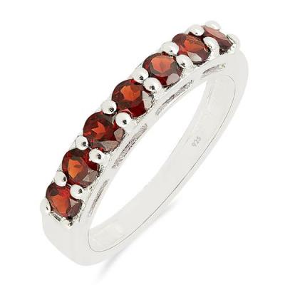 BUY NATURAL GARNET GEMSTONE RING IN STERLING SILVER
