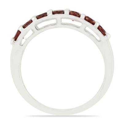 BUY NATURAL GARNET GEMSTONE RING IN STERLING SILVER