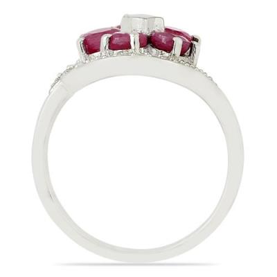 BUY STERLING SILVER PRECIOUS RUBY GEMSTONE RING