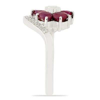 BUY STERLING SILVER PRECIOUS RUBY GEMSTONE RING