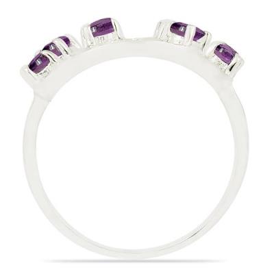 BUY 925 STERLING SILVER REAL AFRICAN AMETHYST GEMSTONE RING