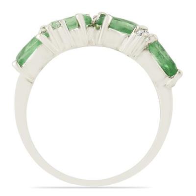 BUY NATURAL MINT KYANITE MULTI STONE RING IN 925 STERLING SILVER