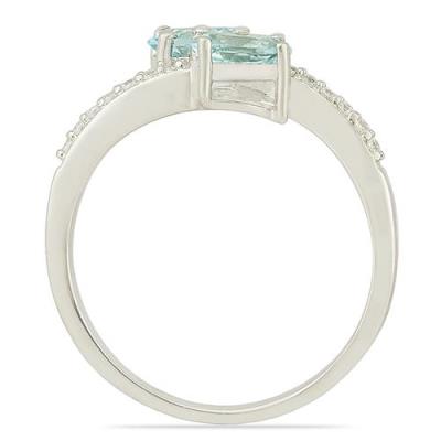 BUY STERLING SILVER NATURAL SKY BLUE TOPAZ GEMSTONE RING