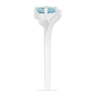 BUY REAL SKY BLUE TOPAZ GEMSTONE CLASSIC RING IN 925 STERLING SILVER