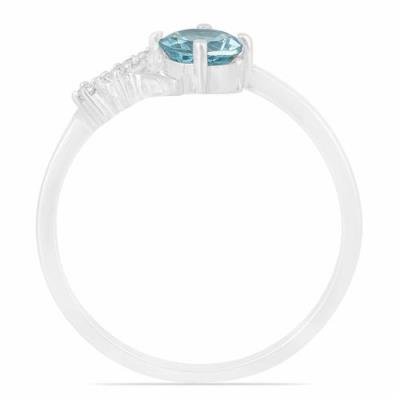 BUY REAL SKY BLUE TOPAZ GEMSTONE CLASSIC RING IN 925 STERLING SILVER