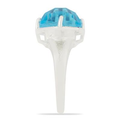 BUY STERLING SILVER REAL SKY BLUE TOPAZ GEMSTONE SINGLE STONE RING