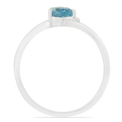 BUY STERLING SILVER NATURAL SKY BLUE TOPAZ GEMSTONE CLASSIC RING