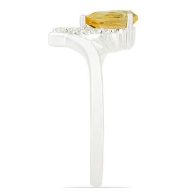 BUY REAL CITRINE CLASSIC RING IN 925 STERLING SILVER