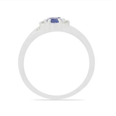 BUY 925 SILVER REAL TANZANITE GEMSTONE CLASSIC RING