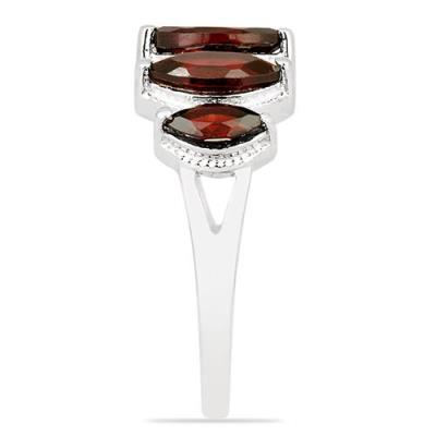 BUY 925 SILVER REAL GARNET GEMSTONE RING 