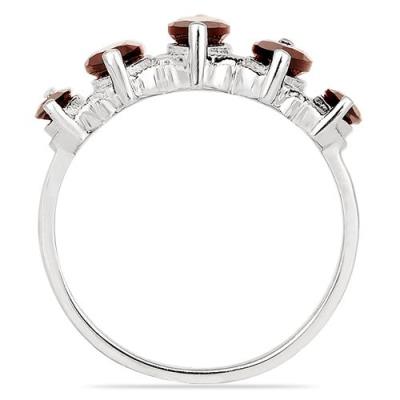 BUY 925 SILVER REAL GARNET GEMSTONE RING 