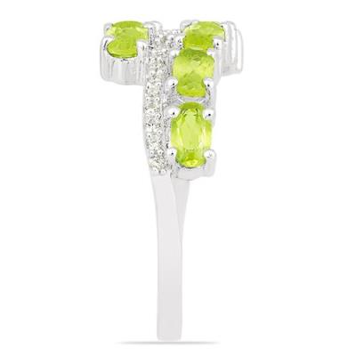 BUY 925 SILVER REAL PERIDOT GEMSTONE RING