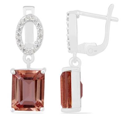 BUY STERLING SILVER NANO ZULTANITE GEMSTONE BIG STONE EARRINGS