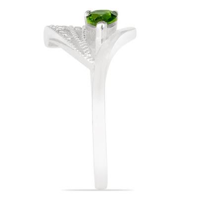 BUY REAL CHROME DIOPSIDE GEMSTONE CLASSIC RING IN 925 SILVER