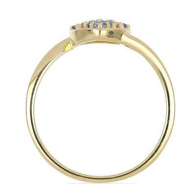 BUY NATURAL SWISS BLUE TOPAZ GEMSTONE CLUSTER RING IN STERLING SILVER