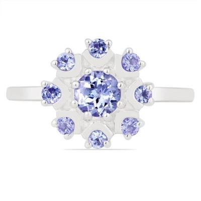 BUY TANZANITE GEMSTONE RING IN 925 SILVER