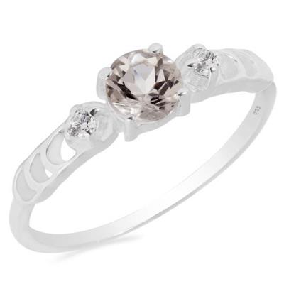 BUY 925 STERLING SILVER NATURAL MORGANITE STYLISH RING