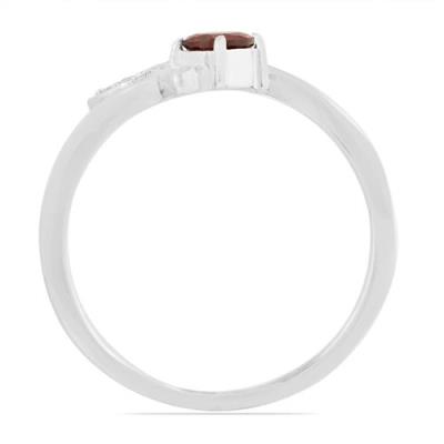 BUY 925 STERLING SILVER NATURAL GARNET GEMSTONE CLASSIC RING 