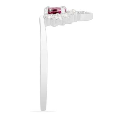 BUY REAL RHODOLITE GEMSTONE CLASSIC RING IN 925 SILVER