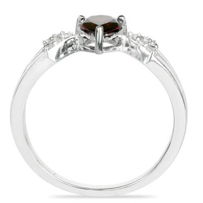 BUY NATURAL GARNET GEMSTONE CLASSIC RING IN 925 SILVER