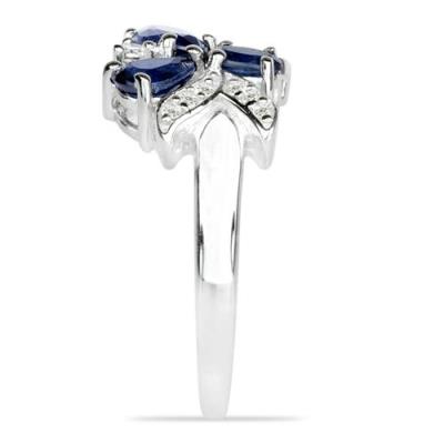 BUY REAL BLUE SAPPHIRE GEMSTONE RING IN 925 SILVER