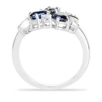 BUY REAL BLUE SAPPHIRE GEMSTONE RING IN 925 SILVER