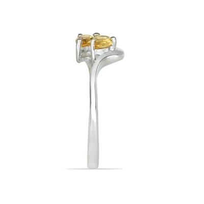 BUY 925 SILVER NATURAL CITRINE GEMSTONE STYLISH RING