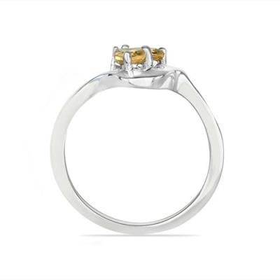 BUY 925 SILVER NATURAL CITRINE GEMSTONE STYLISH RING