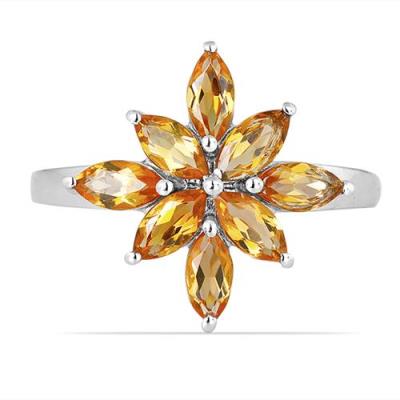 BUY REAL GREEN ONYX GEMSTONE CLUSTER RING IN 925 SILVER