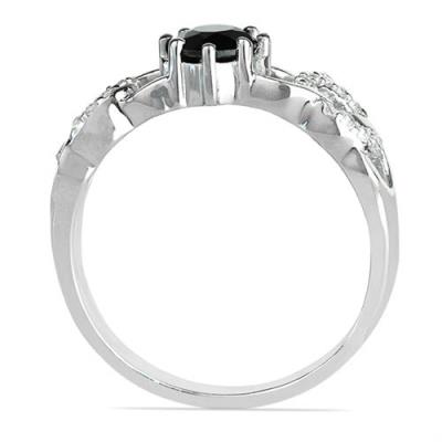 BUY 925 SILVER BLACK ONYX GEMSTONE CLASSIC RING