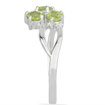 BUY NATURAL PERIDOT GEMSTONE RING IN 925 SILVER