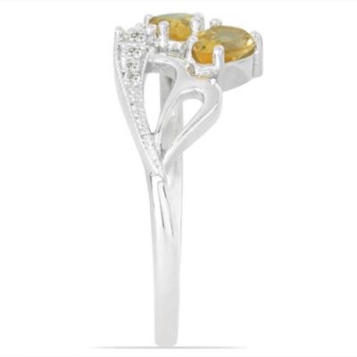 BUY STERLING SILVER NATURAL CITRINE GEMSTONE RING 
