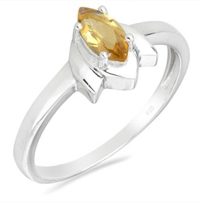 BUY REAL CITRINE GEMSTONE RING IN 925 STERLING SILVER