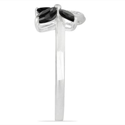 BUY REAL BLACK ONYX GEMSTONE RING IN 925 STERLING SILVER