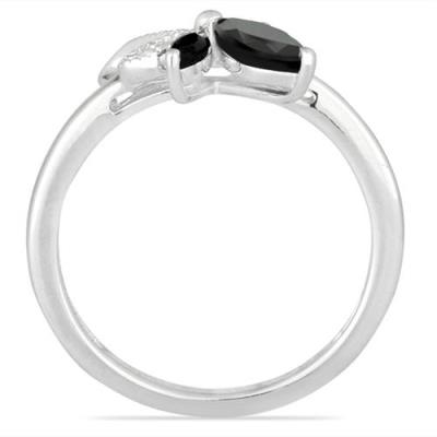 BUY REAL BLACK ONYX GEMSTONE RING IN 925 STERLING SILVER