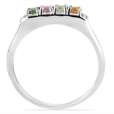 BUY 925 SILVER REAL MULTI TOURMALINE GEMSTONE RING