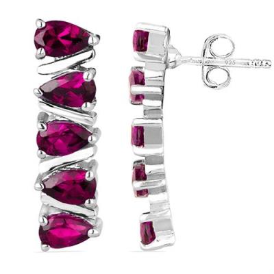 BUY NATURAL CHROME DIOPSITE MULTI GEMSTONE EARRINGS IN 925 SILVER