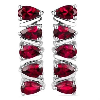 BUY NATURAL CHROME DIOPSITE MULTI GEMSTONE EARRINGS IN 925 SILVER