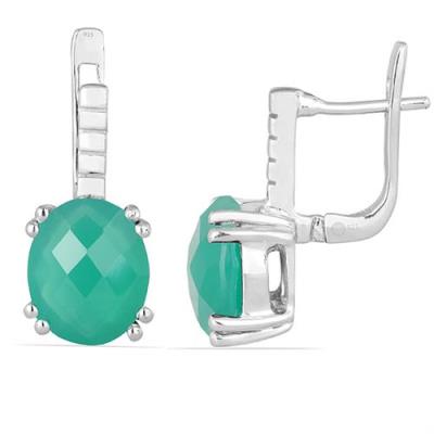 BUY STERLING SILVER NATURAL SMOKY GEMSTONE EARRINGS