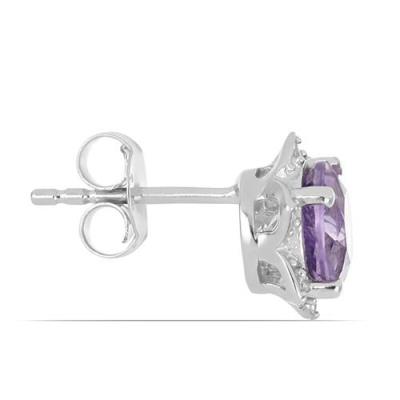 STERLING SILVER BRAZILIAN AMETHYST STAR EARRINGS – WHOLESALE GEMSTONE JEWELRY EXPORTER