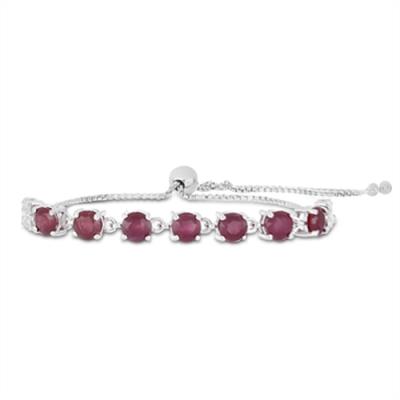 BUY 925 STERLING SILVER REAL RUBY GEMSTONE BRACELET